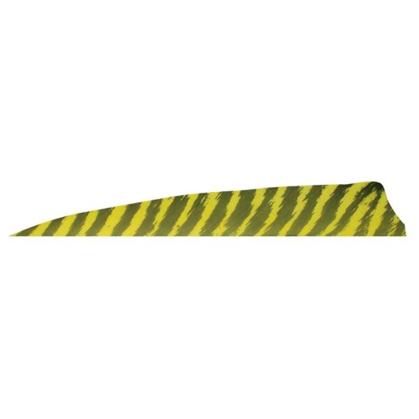 Gateway Feather 4" Shield RW Barred Chartreuse - Image 4