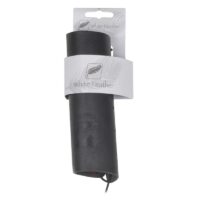 White Feather Armguard Lightning Leather Black