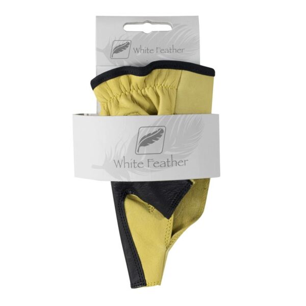 White Feather Bow Hand Protector Fire for Right Hand Small - Image 5