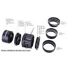 Shrewd Sunshade 35 mm Rear 2 Step fits without Lens on Rear w/Two Lasered Rings - Image 2