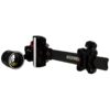Axcel Sight Pro Slider Carbon AccuTouch Plus with AccuView AV-31 Scope Single Pin .019 Green Fiber Black - Image 2