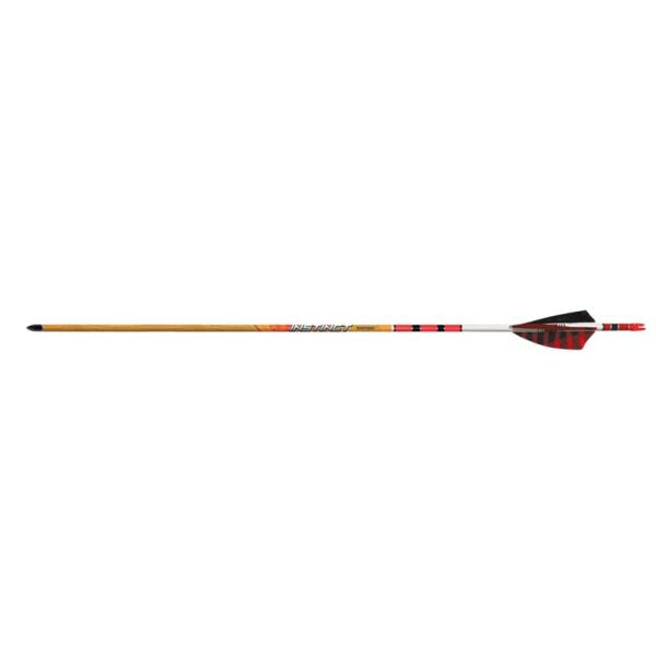 Black Eagle Arrow Carbon Hunting Feathers Crested Instinct .005" 600 Red/White/Black