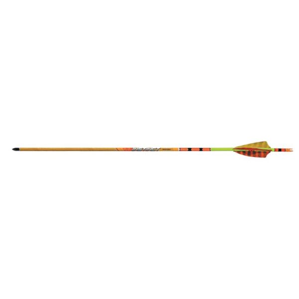 Black Eagle Arrow Carbon Hunting Feathers Crested Instinct .005" 600 Red/White/Black - Image 2