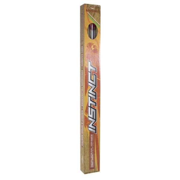 Black Eagle Arrow Carbon Hunting Feathers Crested Instinct .005" 600 Red/White/Black - Image 3