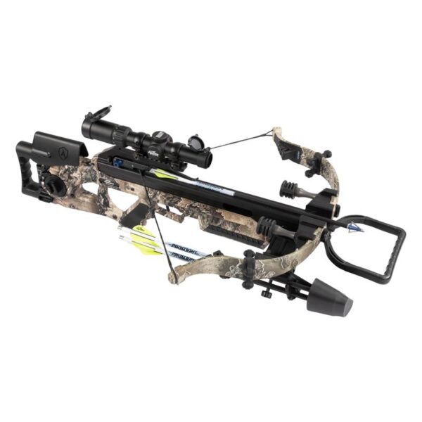 Excalibur Crossbow Recurve Package Assassin Extreme Flat Dark Earth with Tact 100 Scope and Quill 16.5 Arrows - Image 6