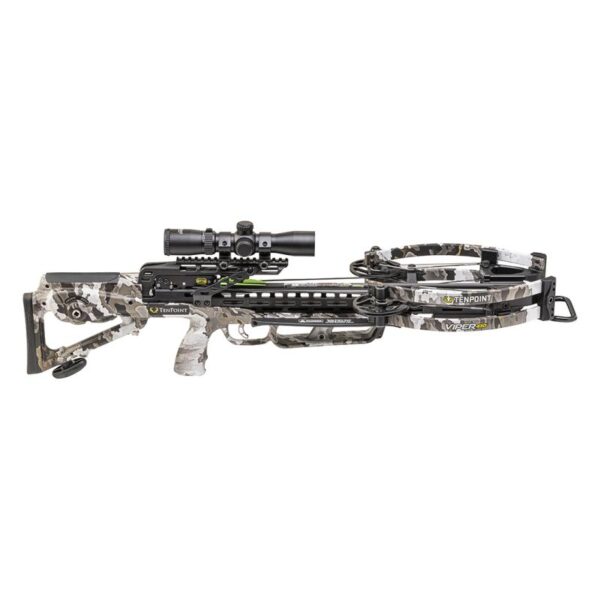 TenPoint Crossbow Compound Viper 430 ACUslide Rangemaster 100 Scope Moss Green - Image 9