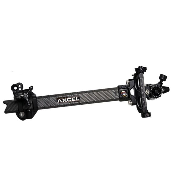 Axcel Sight Achieve XP Variable Range 1.5" Carbon Bar Recurve 9" RH Black/Black