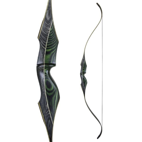 White Feather Fieldbow One Piece Garuda RH 64"-45# Green - Image 18