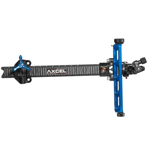 Axcel Sight Achieve XP Pro UHM Diamond Weave Carbon Bar Recurve 9" RH Red/Black - Image 2
