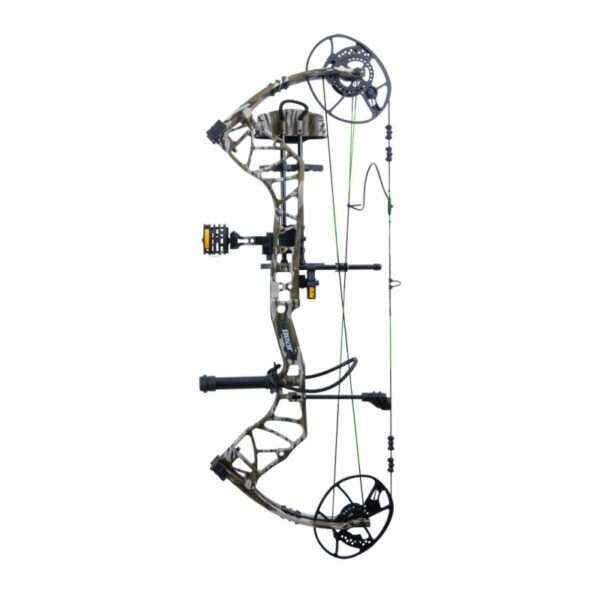 Bear Archery Compound Bow Gamekeeper Package RH 70#-27.0''-32.0')  80% Let Off Mossy Oak Bottomland Handle/Camo Limbs - Image 3