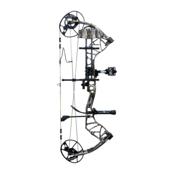 Bear Archery Compound Bow Gamekeeper Package RH 70#-27.0''-32.0')  80% Let Off Mossy Oak Bottomland Handle/Camo Limbs - Image 5