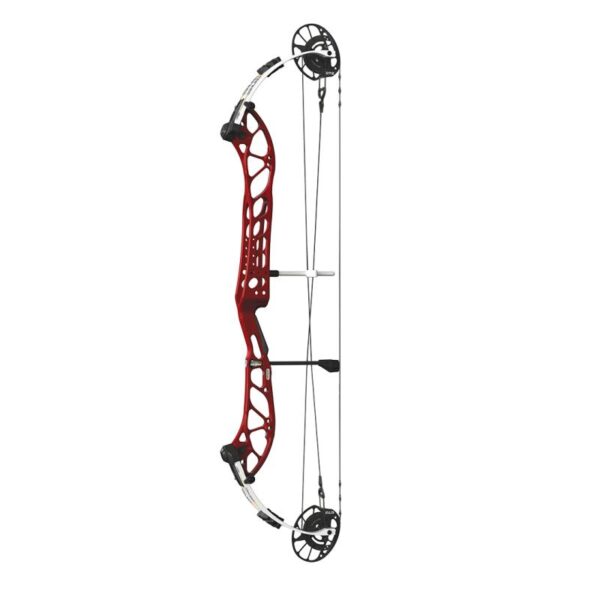 PSE Compound Bow Dominator Duo X 38 EM2 RH 60#-(23.0''-29.0") 75-75% Let Off Charcoal Handle/White Limbs - Image 3