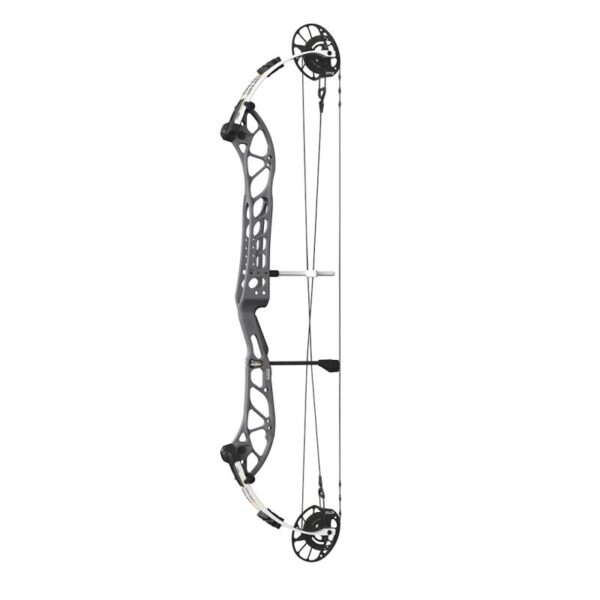 PSE Compound Bow Dominator Duo X 38 EM2 RH 60#-(23.0''-29.0") 75-75% Let Off Charcoal Handle/White Limbs