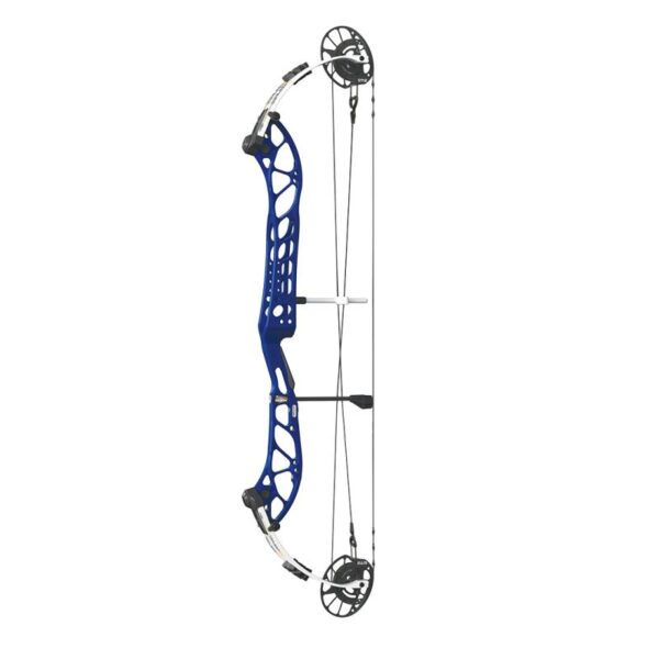 PSE Compound Bow Dominator Duo X 38 EM2 RH 60#-(23.0''-29.0") 75-75% Let Off Charcoal Handle/White Limbs - Image 2