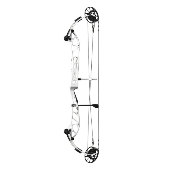 PSE Compound Bow Dominator Duo X 38 EM2 RH 60#-(23.0''-29.0") 75-75% Let Off Charcoal Handle/White Limbs - Image 7