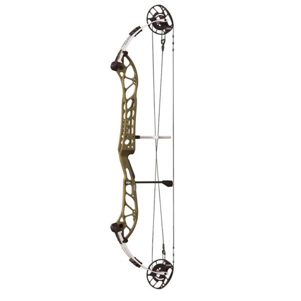 PSE Compound Bow Dominator Duo X 40 SE2 RH 50#-(27.5''-33.0") 65-75% Let Off Charcoal Handle/White Limbs - Image 4