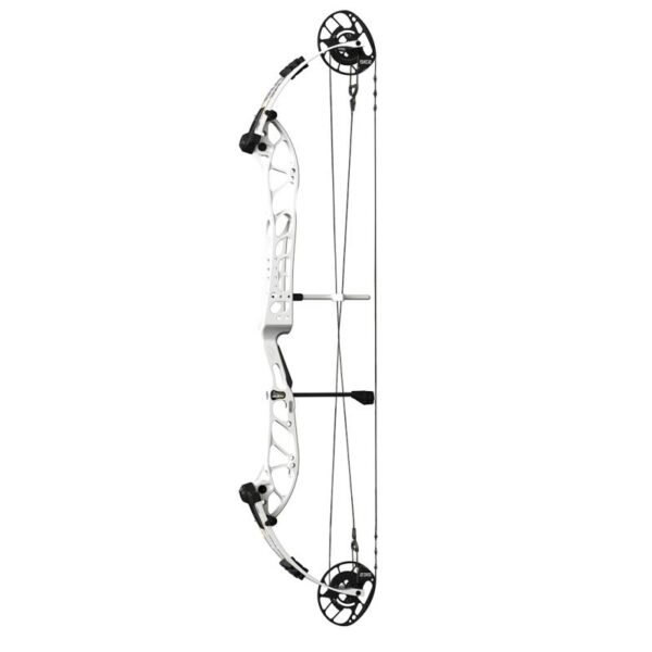 PSE Compound Bow Dominator Duo X 40 SE2 RH 50#-(27.5''-33.0") 65-75% Let Off Charcoal Handle/White Limbs - Image 7