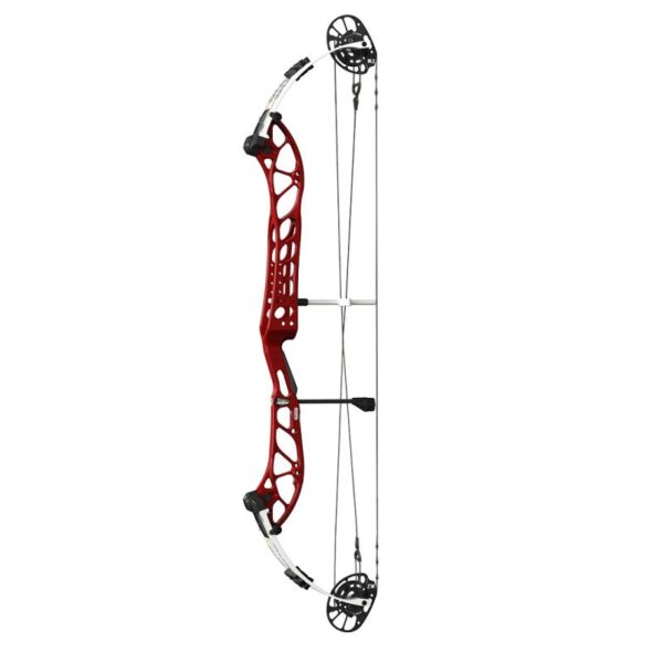 PSE Compound Bow Dominator Duo X 40 M2 RH 60#-(27.0''-31.0") 65-75% Let Off Charcoal Handle/White Limbs - Image 4