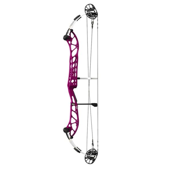 PSE Compound Bow Dominator Duo X 40 M2 RH 60#-(27.0''-31.0") 65-75% Let Off Charcoal Handle/White Limbs - Image 6
