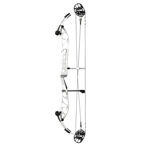 PSE Compound Bow Dominator Duo X 40 M2 RH 60#-(27.0''-31.0") 65-75% Let Off Charcoal Handle/White Limbs