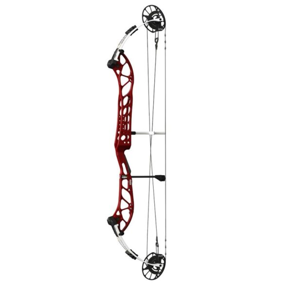 PSE Compound Bow Dominator Duo X 40 EM2 RH 60#-(24.0''-30.0") 75-75% Let Off Charcoal Handle/White Limbs - Image 4