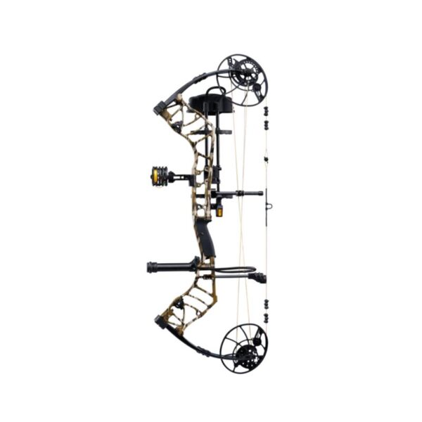 Bear Archery Compound Bow Legend 30 Package LH (14#-70#)-(18.0"-31.0") 85% Let Off Mossy Oak Bottomland Handle/Black Limbs - Image 6