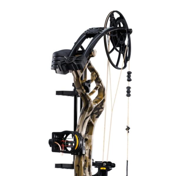 Bear Archery Compound Bow Legend 30 Package LH (14#-70#)-(18.0"-31.0") 85% Let Off Mossy Oak Bottomland Handle/Black Limbs - Image 8