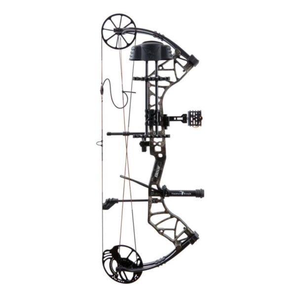 Bear Archery Compound Bow Species XT Package LH (55#-70#)-(23.5"-30.5") 80% Let Off True Timber Strata Handle/Black Limbs - Image 3