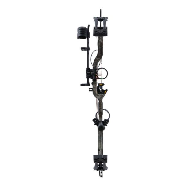 Bear Archery Compound Bow Species XT Package LH (55#-70#)-(23.5"-30.5") 80% Let Off True Timber Strata Handle/Black Limbs - Image 5