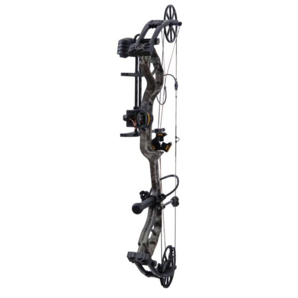 Bear Archery Compound Bow Species XT Package LH (55#-70#)-(23.5"-30.5") 80% Let Off True Timber Strata Handle/Black Limbs - Image 2