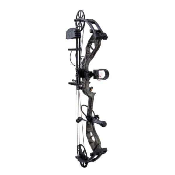 Bear Archery Compound Bow Species XT Package LH (55#-70#)-(23.5"-30.5") 80% Let Off True Timber Strata Handle/Black Limbs - Image 8