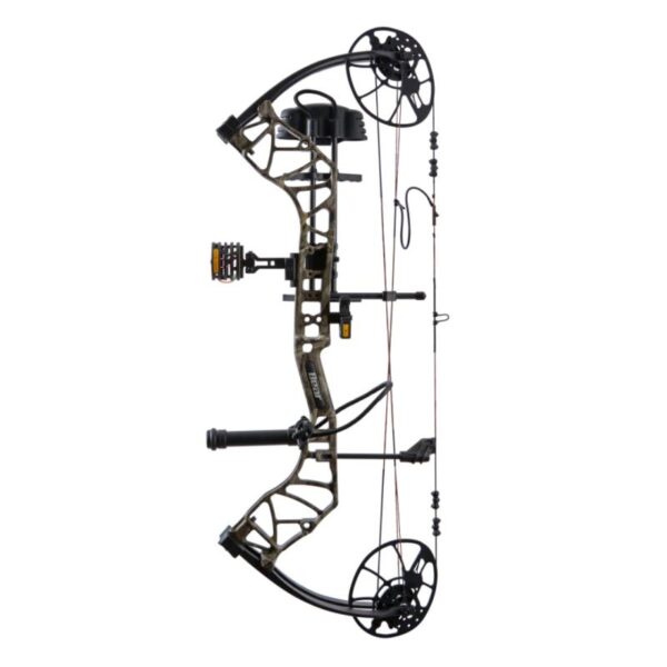 Bear Archery Compound Bow Legit MAXX Package LH 70#-(14.0"-30.0") 80% Let Off Throwback Green Handle/Throwback Green Limbs - Image 7
