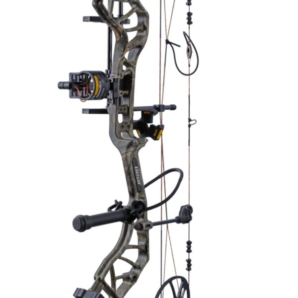 Bear Archery Compound Bow Legit MAXX Package LH 70#-(14.0"-30.0") 80% Let Off Throwback Green Handle/Throwback Green Limbs - Image 4