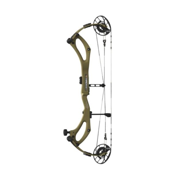PSE Compound Bow Mach 33 EC2 RH 70#-(25.5''-31.0") 80-90% Let Off Green Olive - Image 6